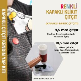 10,5 mm Renkli Klikıt Bebek Çıtçıtları - 1