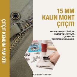 15 mm Kalın Kumaş Çıtçıtı - 61 çıtçıt - 1