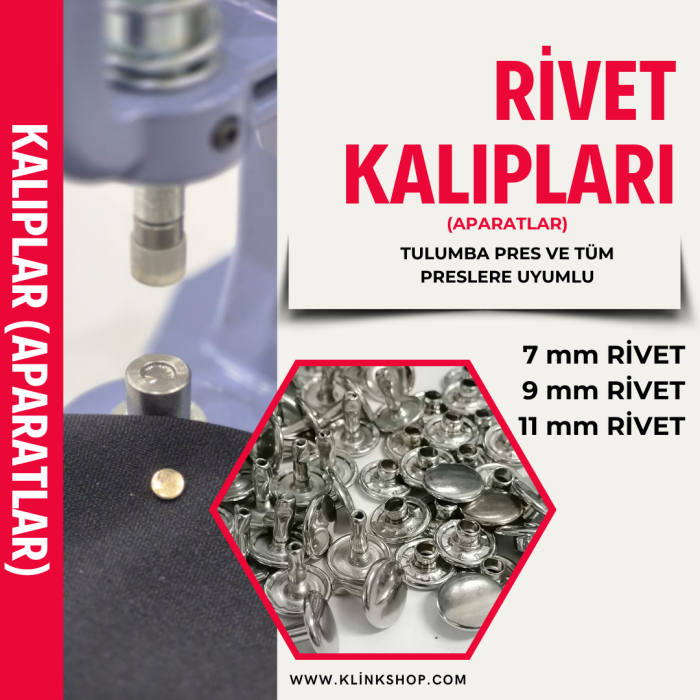 Çift Tarafı Kapaklı Rivet Tulumba Pres Aparatları - 1