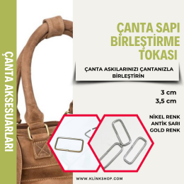 Çanta Sapı Birleştirme Tokası - Büyük (3,5 cm) - 1