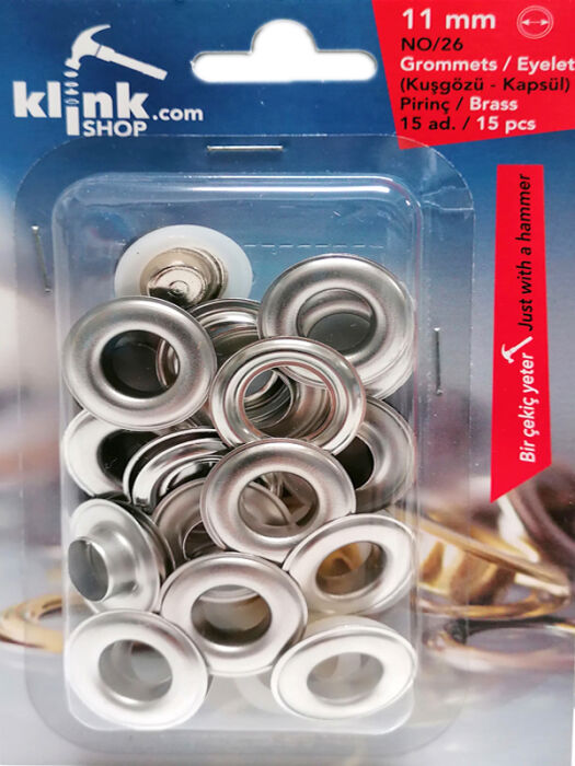 Eyelets and grommets easy application kit-11 mm - 7