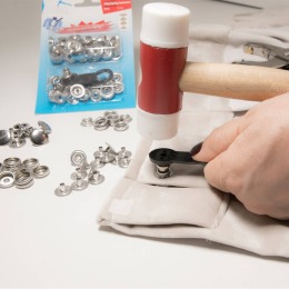 Heavy-Duty Ring Spring Coat Fastener Easy Application Kit – 15 mm - 8