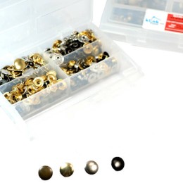 Heavy Duty S - Spring Coat Snap Fastener Easy Application Kit – 15 mm - 8