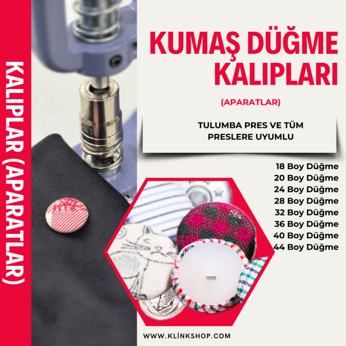 Kumaş Düğme Yapımı Tulumba Pres APARATLARI - 1