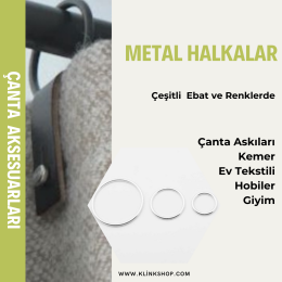 Metal Halka - Büyük - Nikel Renk - 1