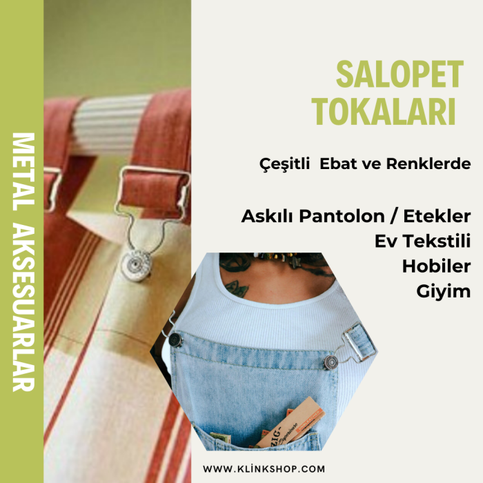 Salopet (Bahçıvan) Pantolon Ve Etek Askı Tokası - Büyük - 1