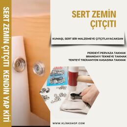 Vidalanan çıtçıt / sert zemine kumaş tutturma çıtçıtı - 1